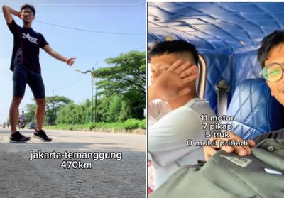 Pemuda Ini Mudik Hemat dari Jakarta-Temanggung Hanya Memanfaatkan Jempol : Nebeng Pikap hingga Truk