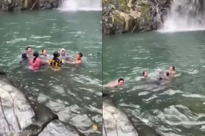 Ngeri! Detik-detik 2 Remaja Putri Tewas Tenggelam di Air Terjun Jami Maros saat Berenang