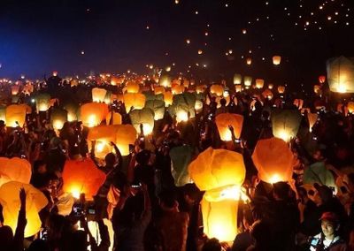 Festival Lampion Jogja, Kilau 1.001 Lampion di Gumuk Pasir Parangtritis