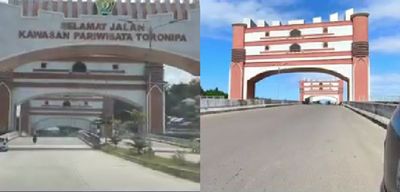 Habiskan Dana Rp32 Miliar, Gapura Wisata Pantai Toronipa di Sultra Sudah Alami Kerusakan hingga Tak Terbuat dari Beton Utuh