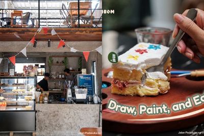 Cobain Yuk! Melukis di Atas Kue di Little Bom Bom Bakery & Coffe Bogor.