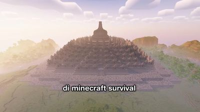 Viral, Youtuber Ini Bangun Candi Borobudur di Minecraft, Habiskan Waktu 100 Jam