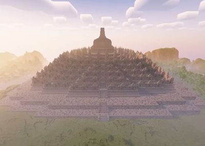Mantap! YouTuber Ini Dapat Akses Gratis Seumur Hidup ke Candi Borobudur Usai Bikin Replikanya di Minecraft