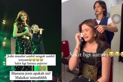 Momen Brisia Jodie Disuruh Mundur karena Halangi Tiara Andini saat Duet di Panggung Viral, Nangis Sakit Hati?