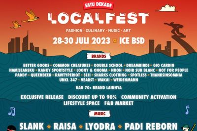 Satu Dekade LOCALFEST Diisi Slank hingga Raisa, Hadirkan Juga Berbagai Promo Sepatu Gratis dari Brand Lokal