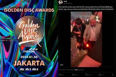 Berlaku Kasar di Acara Penghargaan Golden Disc Awards Jakarta, Netizen Minta Fansite Korea Dibanned: Sok Jagoan!
