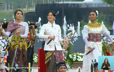 Mawar de Jongh, Novia Bachmid dan Olivia Pardede Hibur Peserta Upacara IKN, Bawakan Lagu Puspa Warni