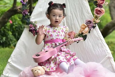 Penyanyi Cilik Chelsea Felicia Membawakan Lagu yang Bertajuk I Love Indonesia