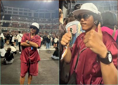 Tukang Parkir Bruno Mars KW Akhirnya Kesampaian Nonton Konser Bruno Mars Asli di JIS