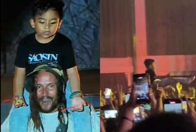 Vokalis Saosin Ajari Bocil 7 Tahun Crowd Surfing di.Lagu Collapse , Minta Penonton Jangan Sampai Jatuh