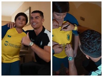 Demi Ketemu Ronaldo, Fans Cilik asal Iran Ini Rela Menunggu Selama 10 Jam hingga Diusir Petugas