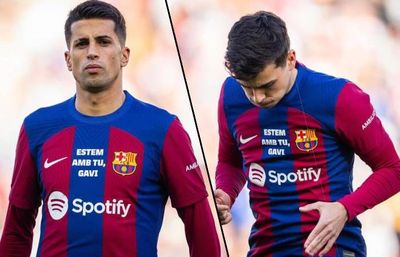 Barcelona Terus Tunjukkan Dukungan untuk Gavi, Pakai Jersey Spesial Bertuliskan Estem Amb Tu, Gavi