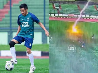 Pesepak Bola Amatir 34 Tahun Tewas Tersambar Petir saat Bertanding di Stadion Siliwangi