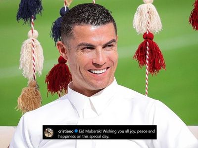 Toleransi Tinggi, Cristiano Ronaldo Ucapkan Selamat Hari Raya Idul Fitri untuk Umat Islam di Dunia