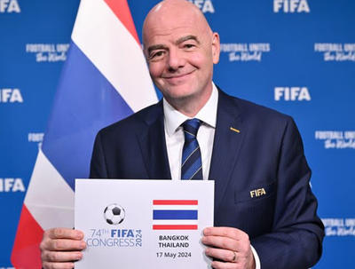 Presiden FIFA, Gianni Infantino Umumkan Kongres FIFA ke-74 di Thailand
