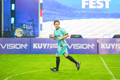 Dul Jaelani Gagal Tendang Penalti di Laga Fun Match Celebrity Mini Soccer, Euphoria Fest 2024
