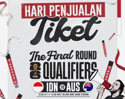 Indonesia vs Australia: Jadwal dan Harga Tiket Putaran Ketiga Kualifikasi Piala Dunia 2026 Zona Asia