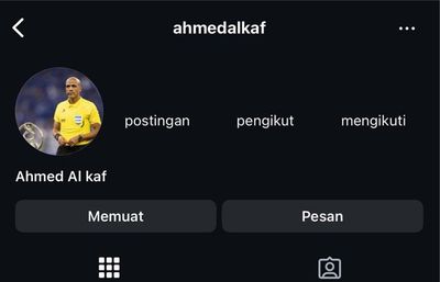 Akun Instagram Wasit Ahmed Al Kaf yang Merampok Kemenangan Timnas Indonesia Mendadak Hilang