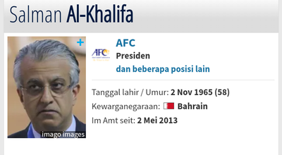 Salman bin Ibrahim Al Khalifa, Ketua AFC yang Ikut Disebut Warganet Akibat Kecurangan Wasit di Laga Bahrain vs Indonesia