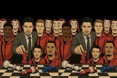 Desain Tifo La Casa de Mikel untuk Lawan PSG Ditolak Klub, Suporter Arsenal Kembalikan Uang Donasi