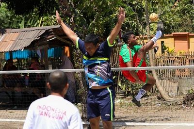 Relawan Ganjar Meriahkan HUT Ke-78 RI Lewat Lomba Takraw