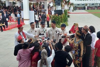 Atlet Peraih Medali Emas di Olimpiade Paris 2024 Hadiri Peringatan HUT RI ke-79 di Istana Negara IKN