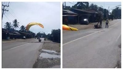 Empat Atlet Paramotor Alami Pendaratan Darurat di PON Aceh-Sumut