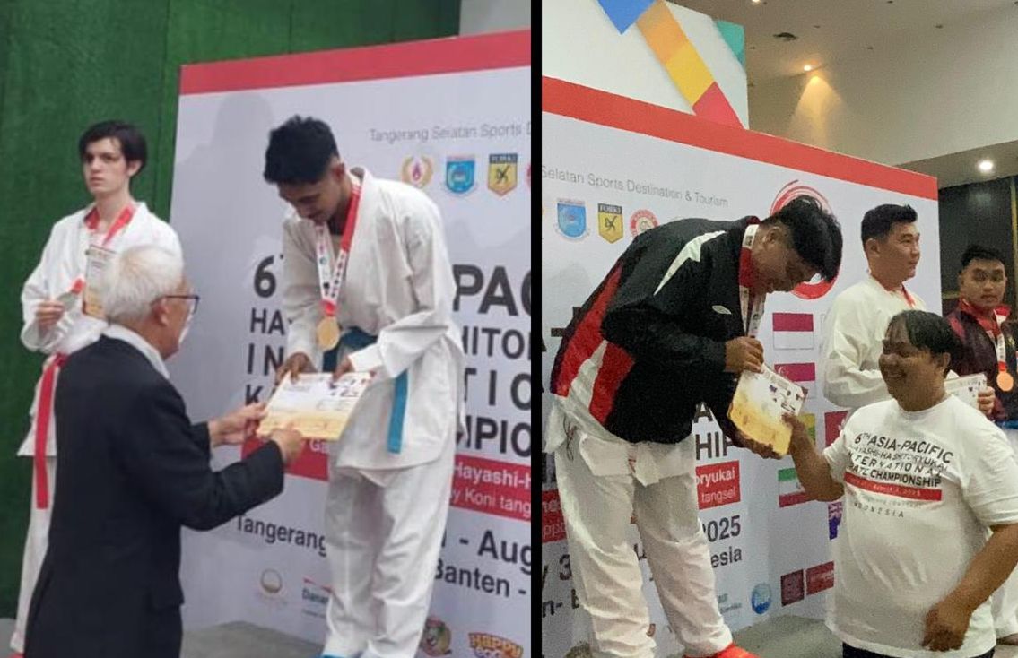 2 Karateka Personel Polda Maluku Ukir Prestasi di Kejuaraan Dunia Karate Hayashi-ha Shitoryukai, Kalahkan Atlet Singapura-Malayasia