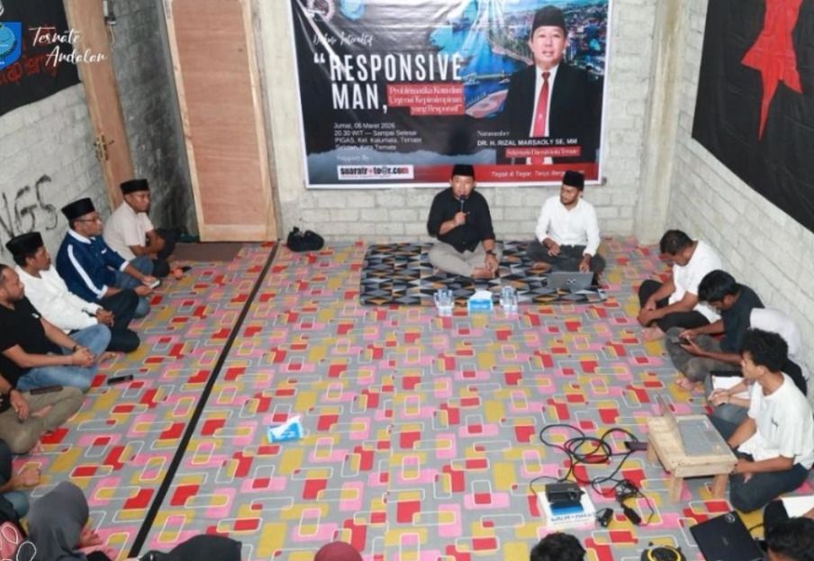 Diskusi Samurai Malut, Sekda Ternate Bahas Problematika Kota dan Kepemimpinan Responsif