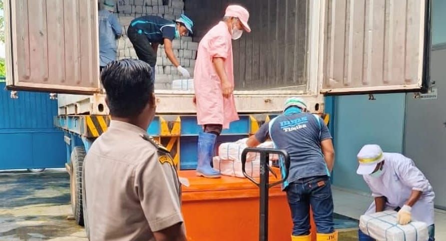 Puluhan Ton Ikan dan Kepiting Dikirim ke Jakarta dan Makassar: Balai Karantina Lakukan Pemeriksaan