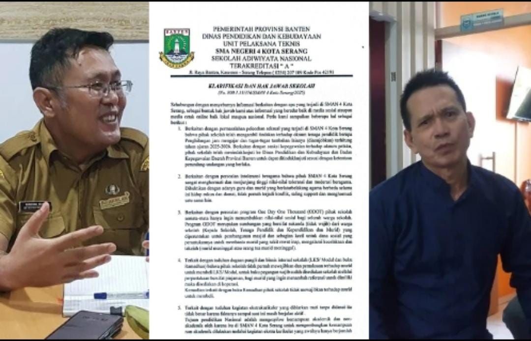 RESMI! SMAN 4 Kota Serang Akui Terjadi Pelecehan Seksual, Pelaku Masih Bebas