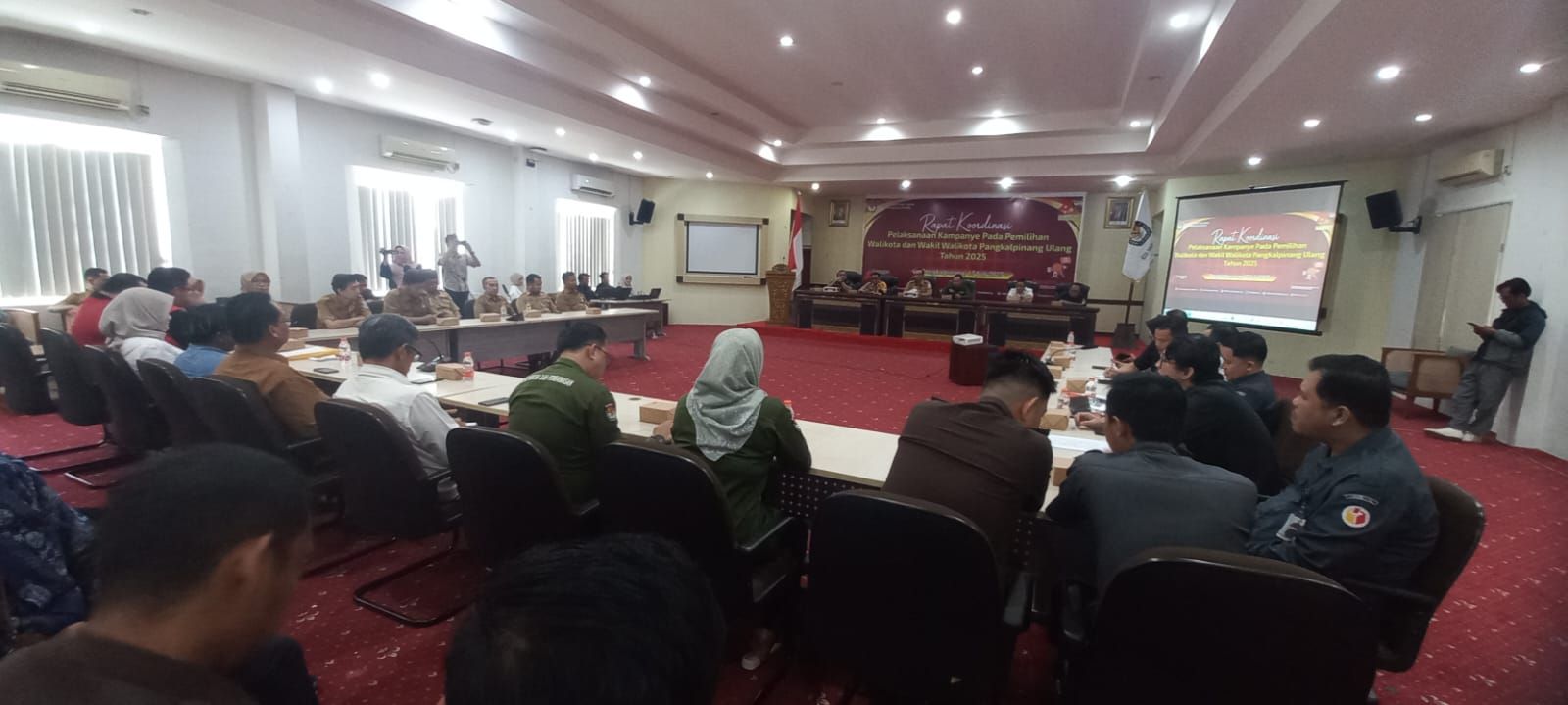Gelar Rakor Pilkada Ulang Wali Kota Pangkalpinang, Sekda Mie Go Berharap Kampanye Berlangsung Aman dan Damai
