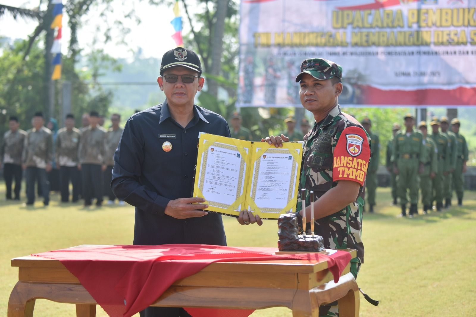 Habiskan Rp 525 Juta, Wakil Bupati Sleman Danang Buka TMMD Sengkuyung Tahap III di Kalurahan Sindumartani