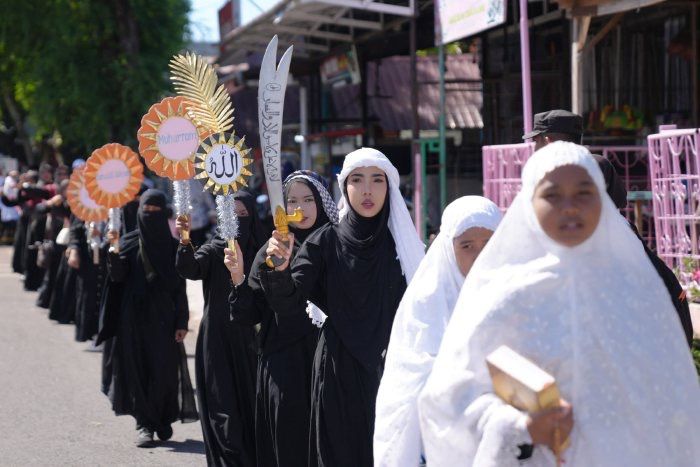 Pawai Ta’aruf 1 Muharram di Sabang, Ribuan Pelajar Tampilkan Kreativitas Islami