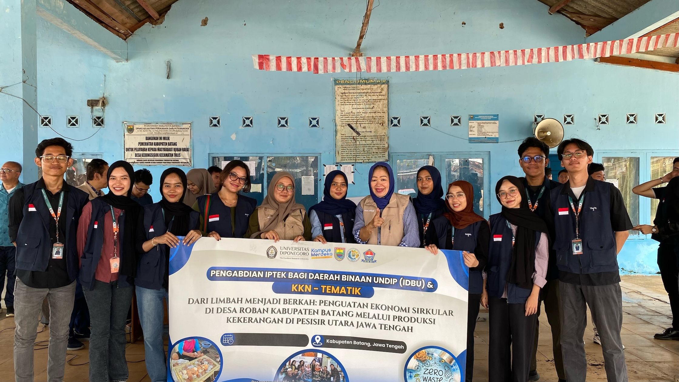 Workshop Pembuatan Pupuk Berbahan Dasar Kerang dan Branding Produk bersama KKN IDBU TIM 1 KELOMPOK 4 UNDIP