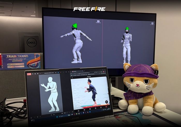 Emote Pacu Jalur Hadir di Gameplay Free Fire