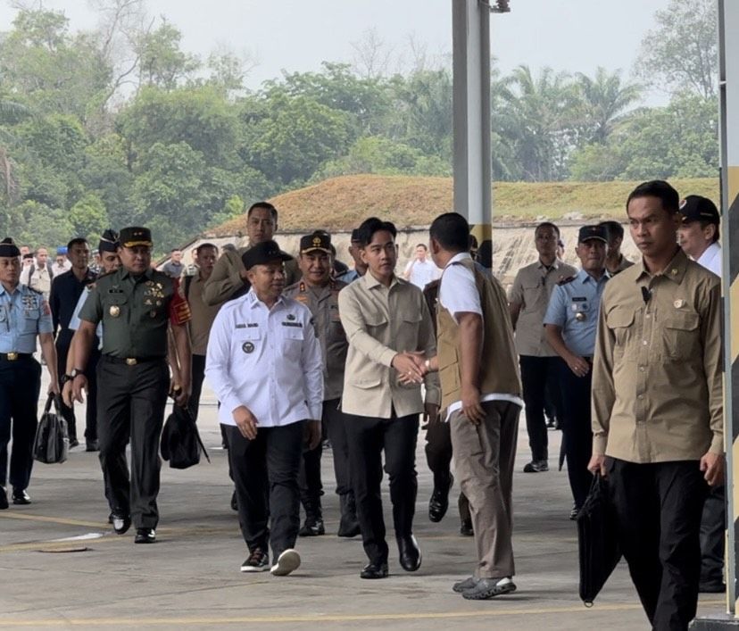 Wapres Gibran Tinjau Langsung Karhutla Riau, 51 Pembakar Lahan Diamankan