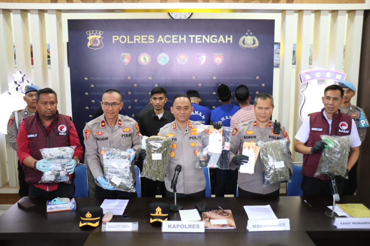 Polres Aceh Tengah Bongkar 29 Kasus! Dari Korupsi Sampai Curanmor & Narkoba