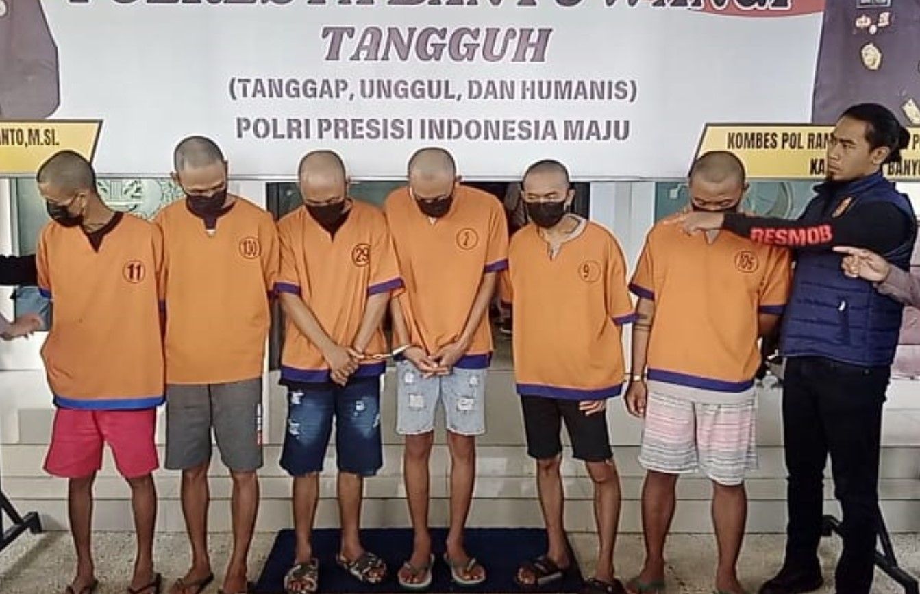 Polisi Tangkap 6 Pelaku Sindikat Curanmor Banyuwangi, Modusnya Manfaatkan Kelengahan Pemilik