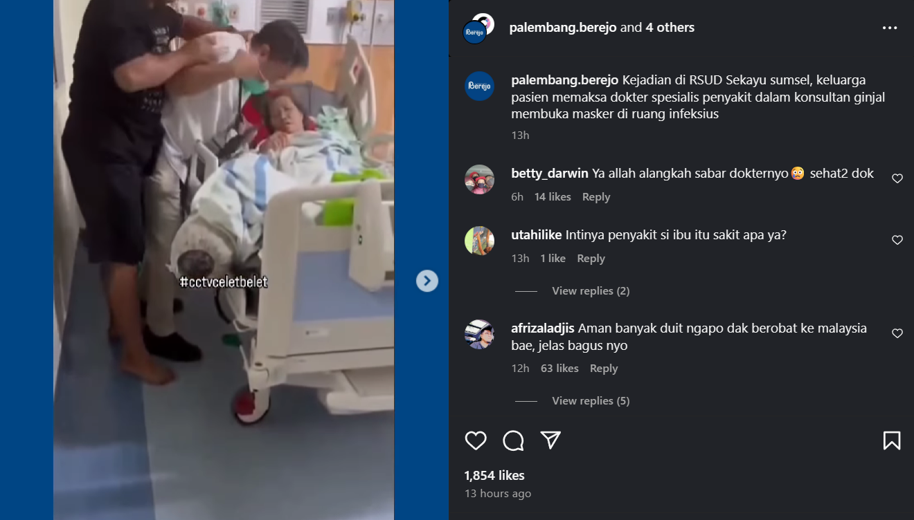 Viral Dokter RSUD Sekayu Dipaksa Keluarga Pasien Buka Masker hingga Picu Keributan