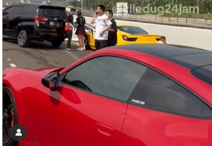Sopir Lamborghini Viral Kecelakaan di Tol Kunciran, Diperiksa Polisi Sampai Disuruh Ganti Rugi