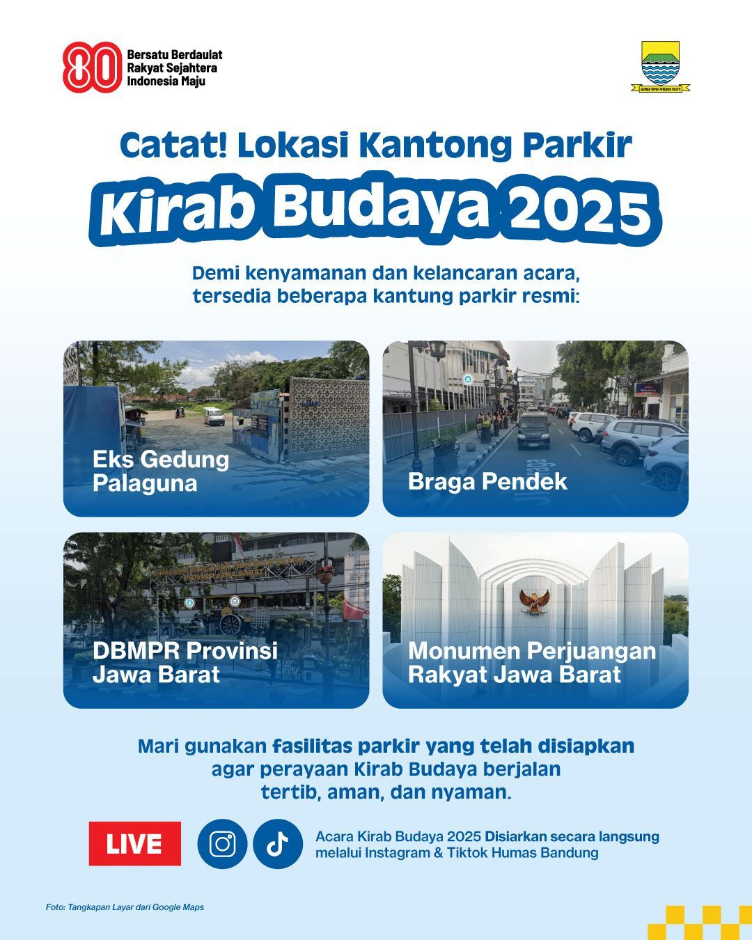 Kirab Budaya Meriahkan Hari Jadi ke-80 Jawa Barat di Kota Bandung
