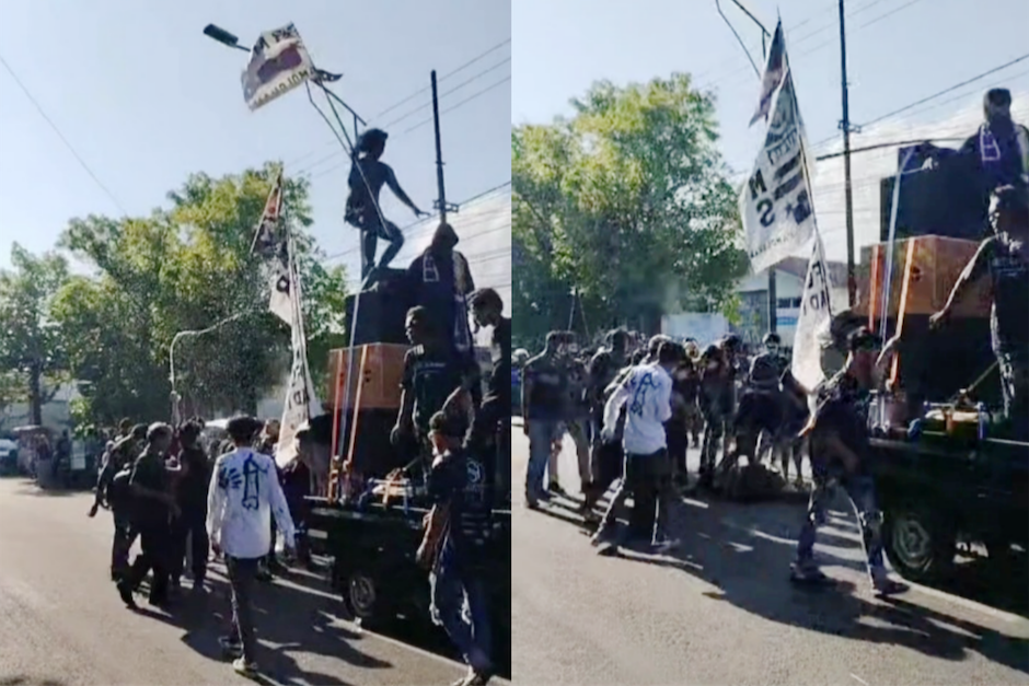 Detik-Detik Pemuda di Sumenep Terjatuh dari Atas Sound System saat Festival Sepeda Hias