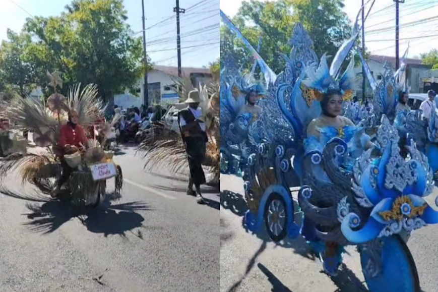 Detik-Detik Pemuda di Sumenep Terjatuh dari Atas Sound System saat Festival Sepeda Hias