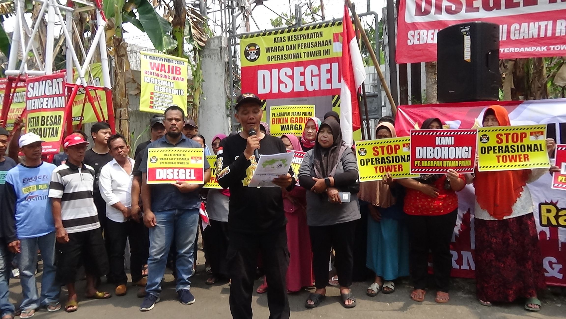 Protes Tower Seluler, Warga Klaten Minta Presiden Turun Tangan