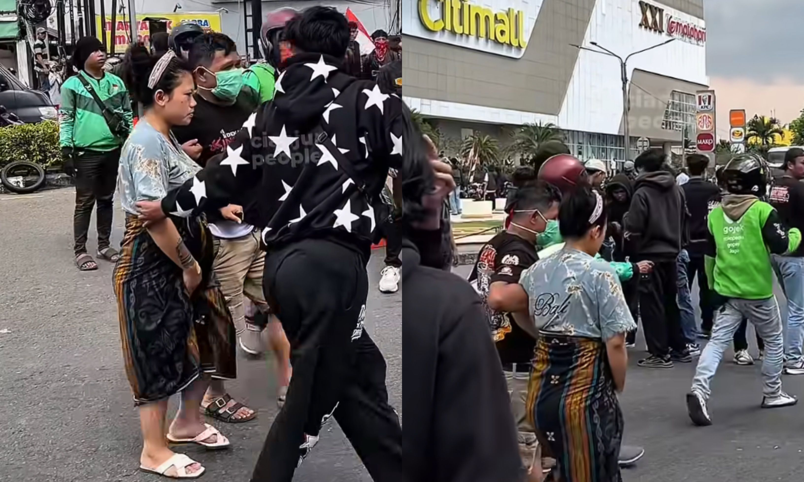 Viral, Seorang Ibu Terpaksa Jalan Kaki Usai Melahirkan karena Macet Akibat Demo di Cianjur