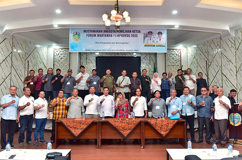 Musyawarah Forum Wartawan Pemprov Sumut: Lanjutkan Kolaborasi yang Sudah Terjalin