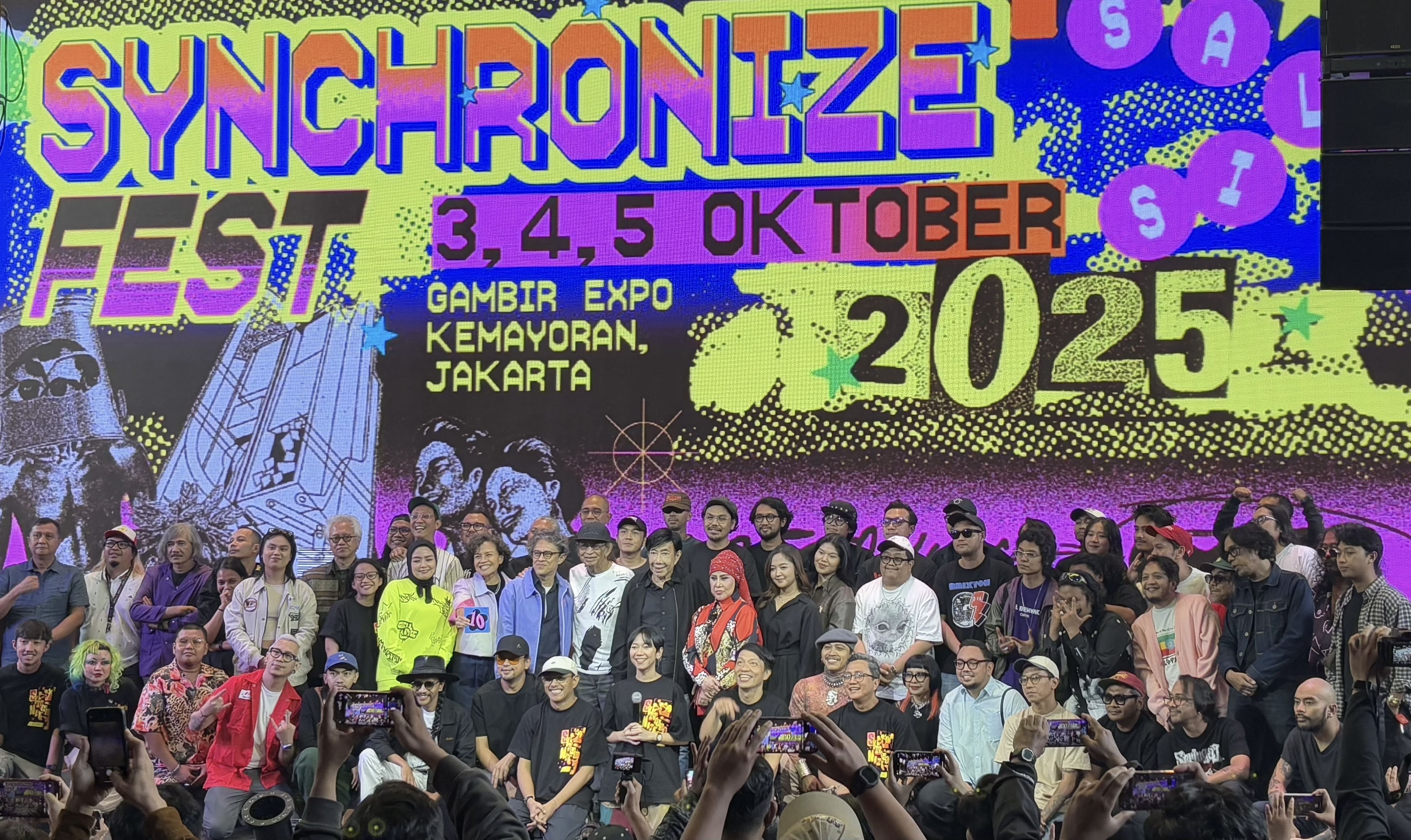 Synchronize Fest 2025 Usung Tema Saling-Silang : Menandai Pertemuan Lintas Zaman hingga Generasi Musik Indonesia