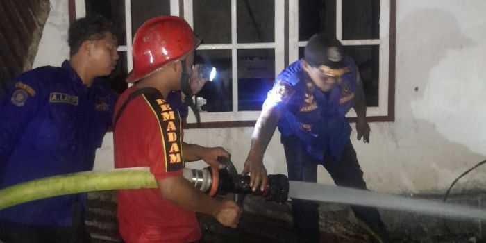 1 Unit Rumah Hangus dengan Api di Kota Bitung