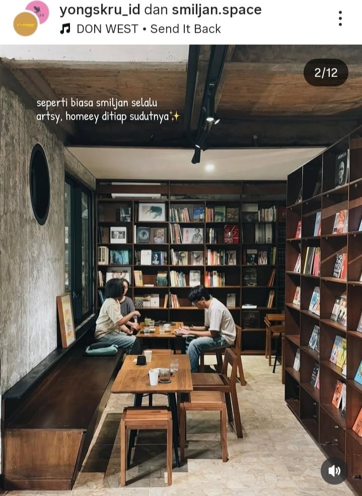 5 Book Cafe Estetik,Tempat Nongkrong Seru Si Kutu Buku